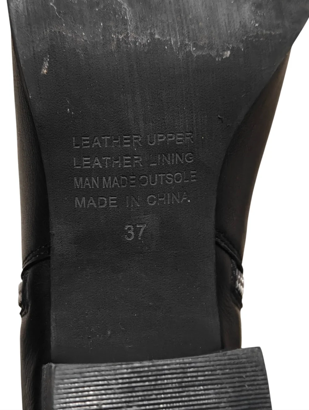 SILENT D Shiannely Boot Black Leather Ankle Boots with Side Zip Size 37 /US 6.5